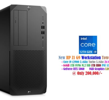 New HP Z1 G9 Workstation Gaming Tower Core i9 12900 2.4Ghz 24 CPUs 64GB 1TB NVMe SSD 1TB HDD PSU 550W GeForce RTX 5060 8GB Graphics