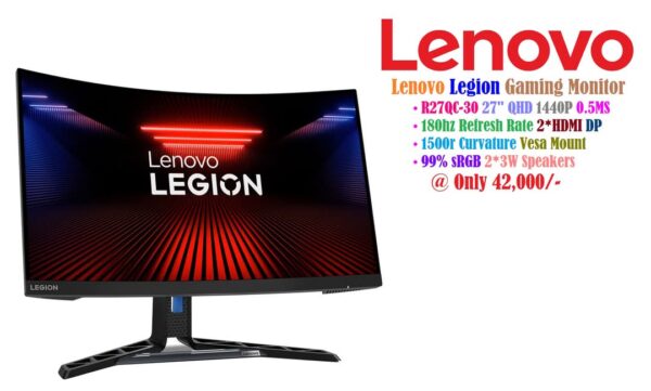 Lenovo Legion 27' Curved Gaming Monitor